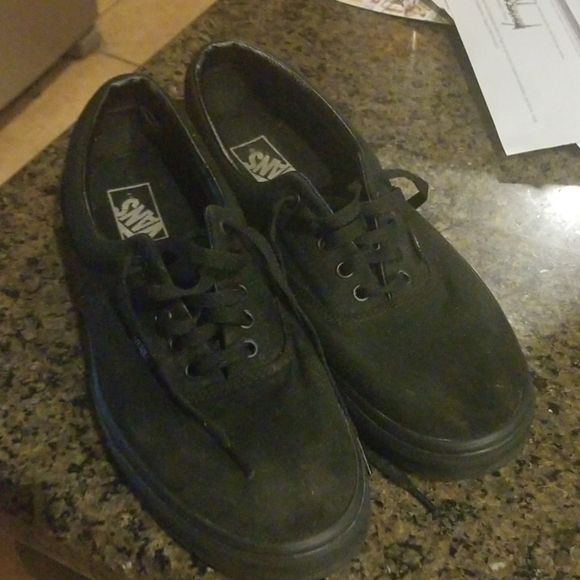 mens black vans size 12